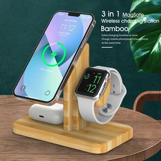 5 in 1 Wireless Charger Stand For iPhone 14 13 Pro Max Airpods Apple Watch  Macsafe Charging Station for Airpods Pro iWatch 7 6 5 - AliExpress