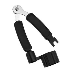 Enhanced Guitar Maintenance Tool: 3-in-1 String Winder, Cutter & Pin Puller (Black)