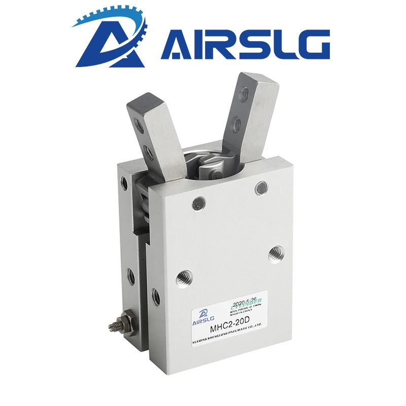 Smc tipo Angular Estilo Alumínio Braçadeiras ar Cilindro Pinça Pneumática Mhc210d Mhc2-16d Mhc220d Mhc2-25d 32d Fabricantes