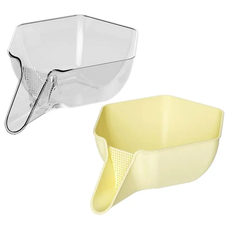 

Drainage Basket Funnel Rice Sieve Colander Kitchen Drain Basket Rice Bowl Vegetable Washing Basket Sink Drain Kitchen Tools