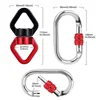Aerial Silks Hardware Swing Swivel Descender Carabiners Rock Climbing Fly Yoga Swing Hammock Accessories 3