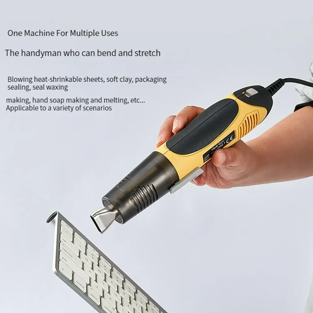350W/450W Two-Speed Mini Hot Air Gun Heating Gun Welding Heat Mobile Phone Repair Car Film Tool Temperature Adjustable