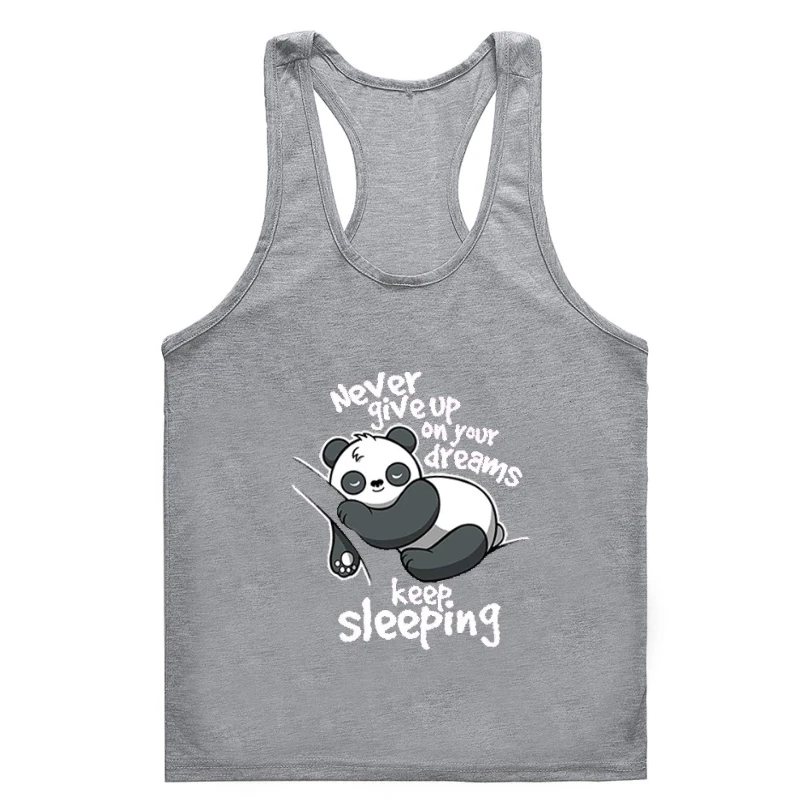 

sleeveless Women's Cotton Gym t-gym tank top men man Plus Size tank Gym t-gym tank top men New Cartoon Panda Print Woman Gym t-g