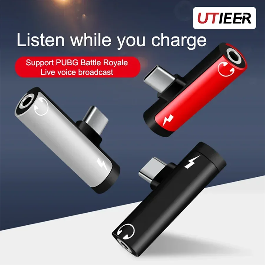 

Адаптер для наушников типа C 2 в 1