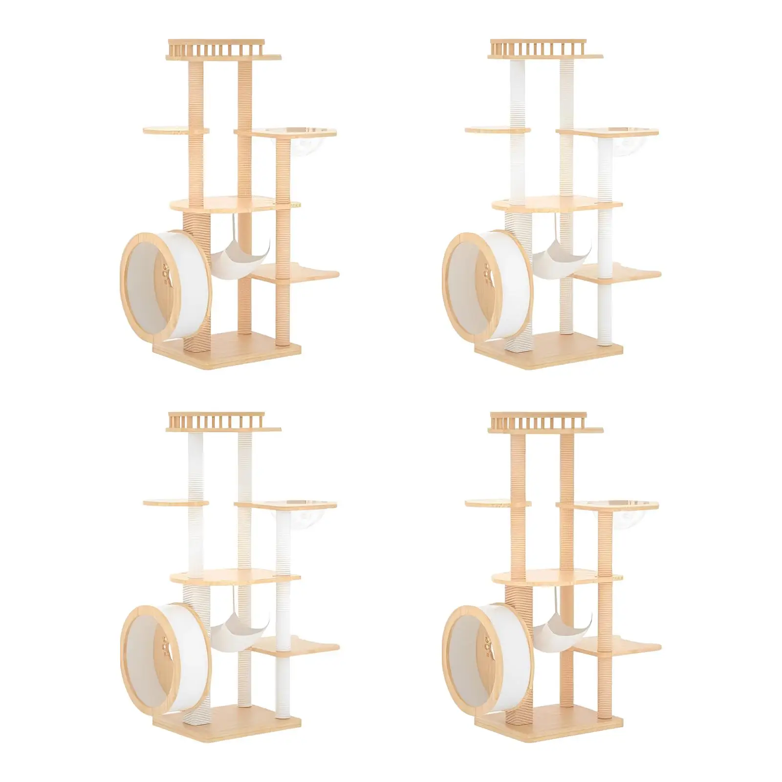 

Cat Climb Tree Play Rest Multi Layer Platform Cat Playhouse Multipurpose for Cat Friends to Scratch, Climb and Play