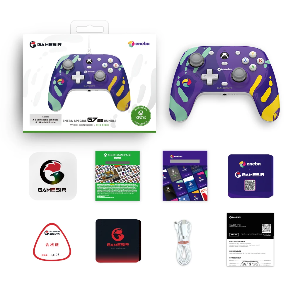 GameSir G7 SE eneba   Ʈѷ  е, Xbox ø X, Xbox ø S, Xbox  Ȧ Ʈ ̽ƽ