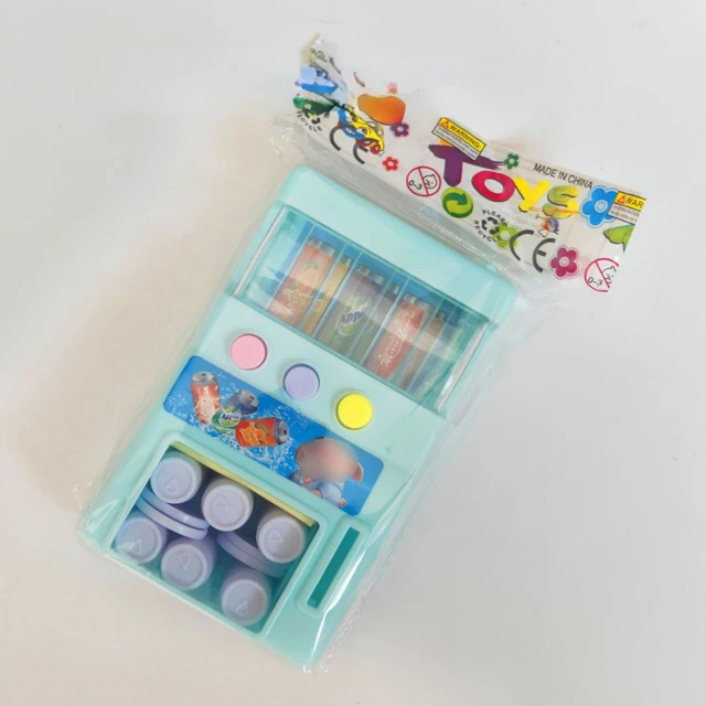 NEW Mini Vending Machine Children Coin-Operated Beverage Machine Self-Service Insert Coins Candy Selling Machine Funny Toys 6