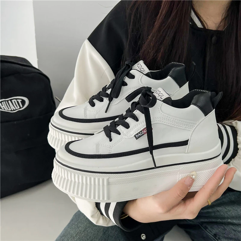 

Spring and Autumn Women's Round Head Full Set Sportswear Casual Women's Sports Shoes Wedge Basket 2023 Lovely Autumn Sports