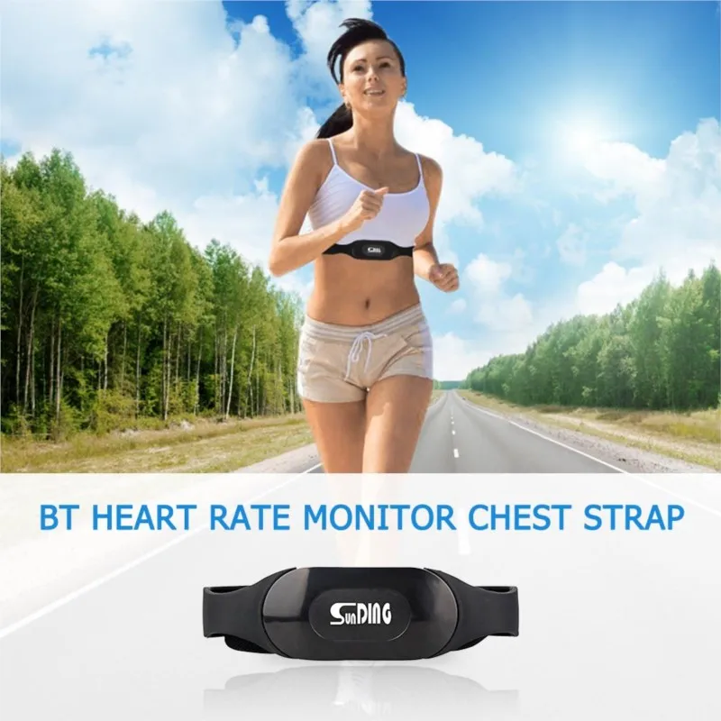 Portable Bluetooth 4.0 Heart Rate Monitor Chest Strap Sensor Meter Heart Rate Belt, Sports Supplies, Fitness Equipment for Phone
