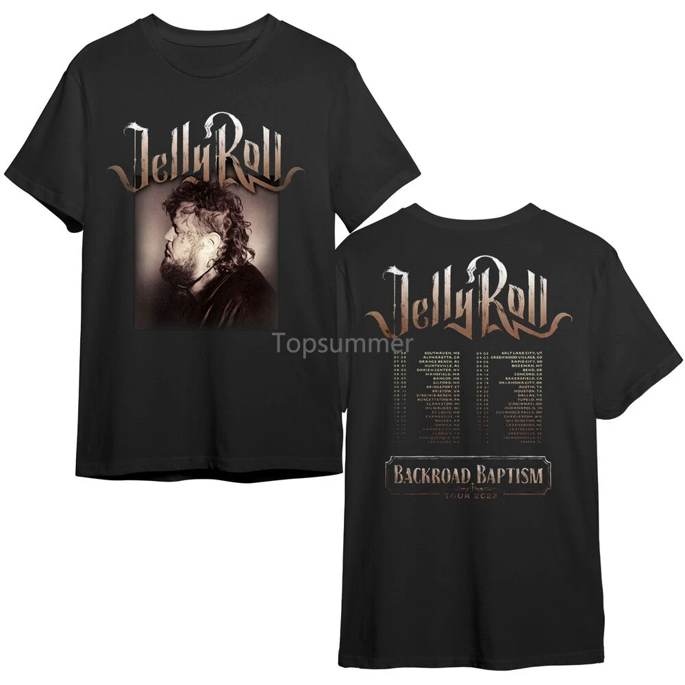 

Jelly Roll Profile Backroad Baptism Tour T-Shirt Jelly Roll Classic 90S Tee Fan
