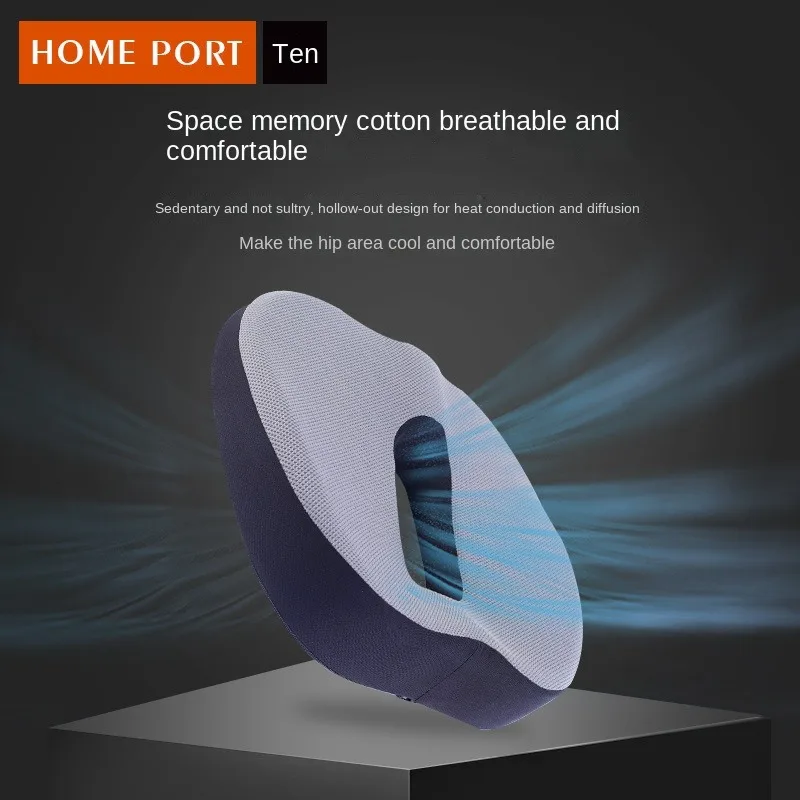 Memory Foam Seat Cushion Orthopedic Pillow Coccyx Office Chair Cushion Support Waist Back Pillow Car Seat Hip Massage Pad Sets 2