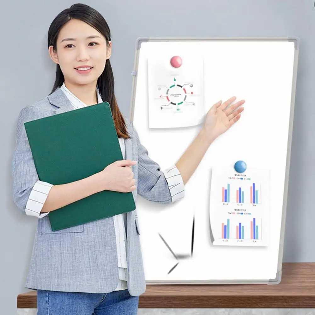 Whiteboard with Pens Erasers Magnetic Whiteboard Chalkboard Wall Kit for Office Teaching Wear-resistant Display for Organization