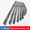 HSS H8 straight shank spiral groove machine reamer 3-20mm, used for precise cutting of machine tool chuck hole expansion 1