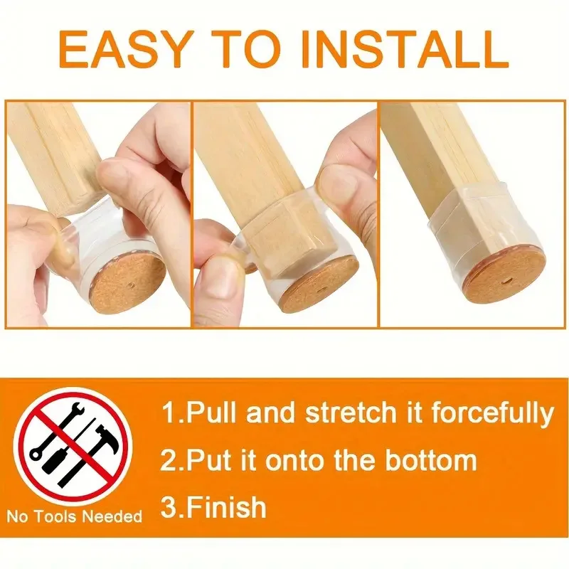 4~32PCs Chair Leg Protector Silicone Feet Protector Pads Furniture Table Covers Socks Plugs Cover Furniture Feet Reduce Noise