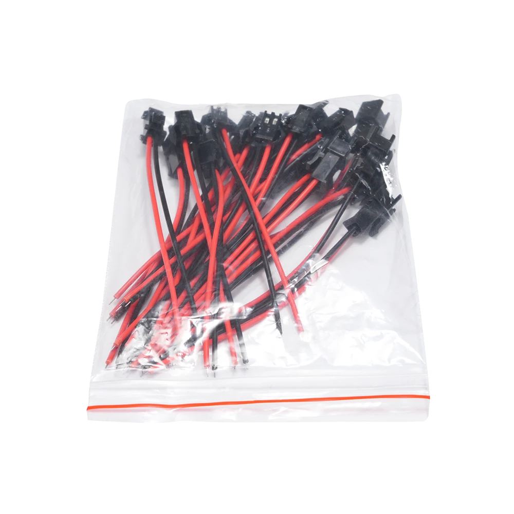 Plug Connector For JST sm 2Pin Male Female For JST RCY Plug Connector Cable Wire LED Lamp Strip RC Toys Battery 20pcs