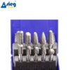 10pcs Carbide Burr Set Die Grinder Bits Rotary Files 1/4" 6.35mm Shank for Grinding Wood Metal Fits Dremel Reamer Tools 4