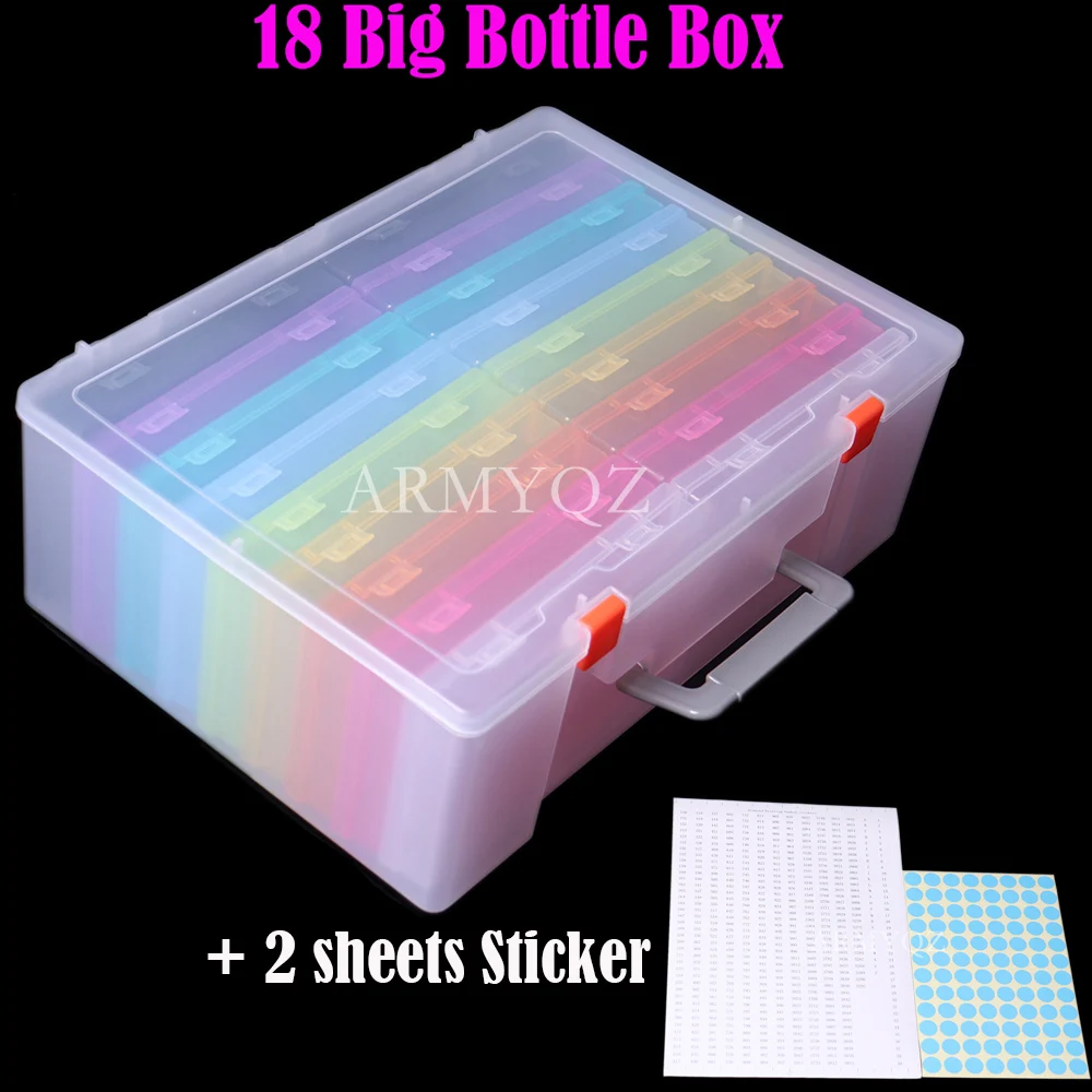 

18 Big Box 5D DIY Diamond Painting Tools Diamond Jewelry Box Rhinestone Embroidery Crystal Bead Storage Box Accessories Containe