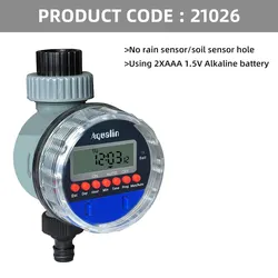 Advanced LCD Display Watering Timer with Electronic Ball Valve for Home Garden Irrigation (Type A)