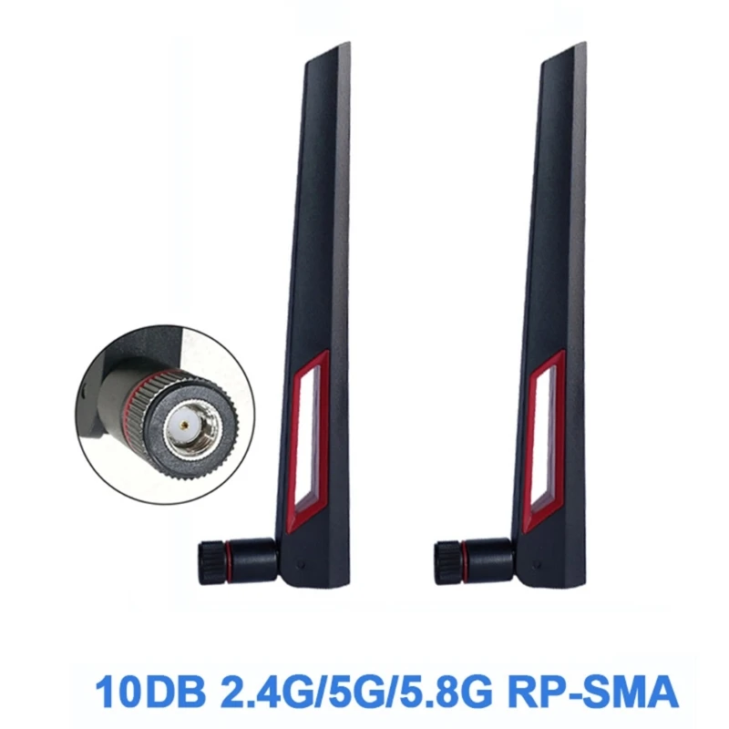 

2Pieces 10dBi 2.4Ghz 5.8Ghz Dual-band Router Antenna for Asus AC88U AC87U SMA Antennas Amplifier WLAN WiFi Antenna