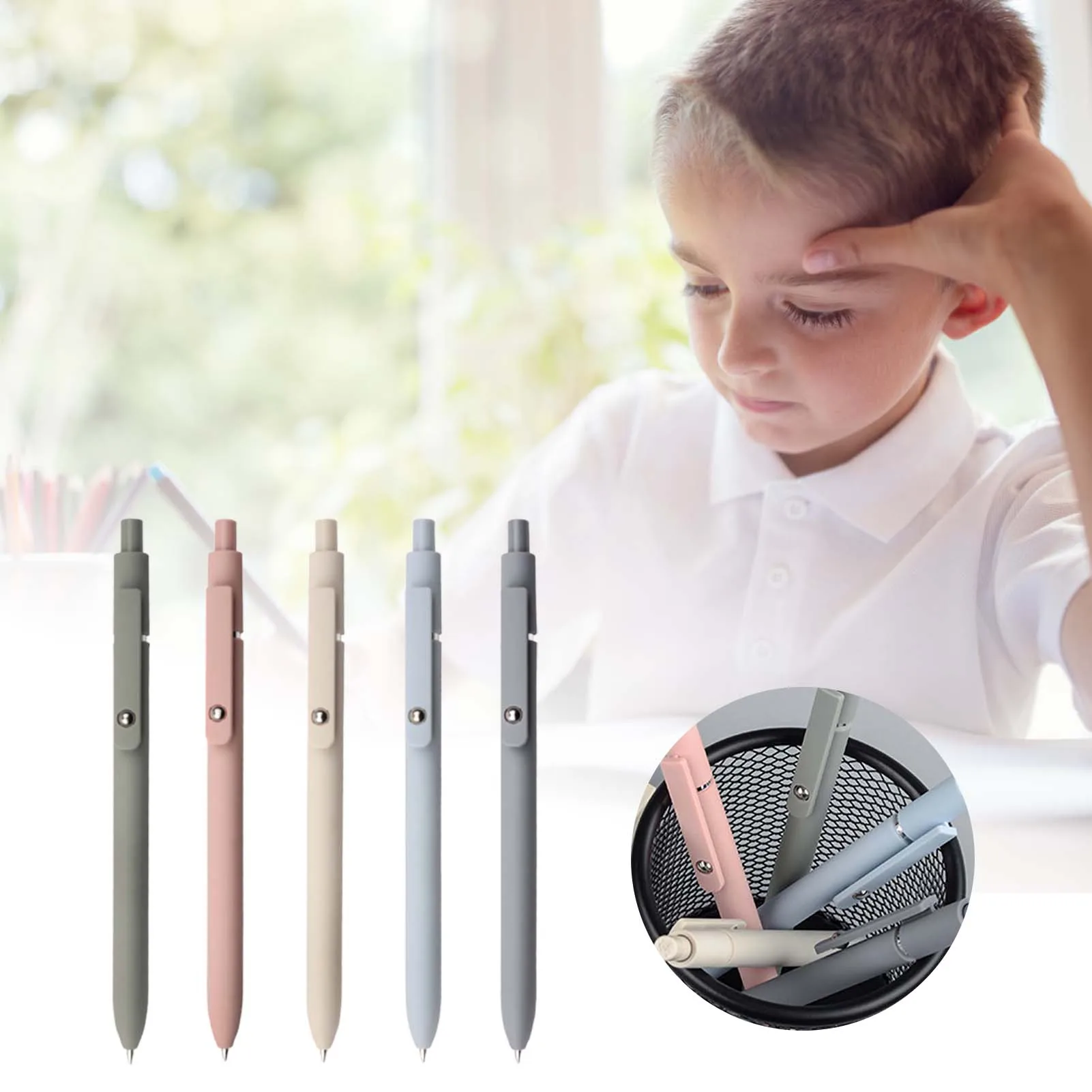 

5 шт., выдвижные гелевые ручки с быстросохнущими чернилами