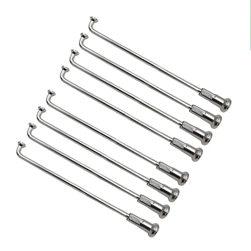 9G Off-Road Motorcycle/Electric Bike Spokes Diameter 3.5mm J Bend Motor Bike 304 Stainless Steel Spoke Modified Accessories