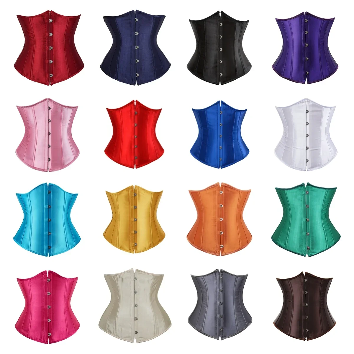 Waist Corset Corset Tops for Women Lace Up Bustier Waist Trainer Underbust Vintage Valentines Corsets Renaissance Steampunk Halloween Costume