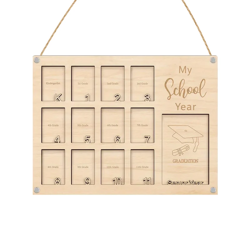 Mezuniyet Yılı Fotoğraf Çerçevesi Kıdemli Yıl Ahşap Fotoğraf Çerçevesi Okula Dönüş Mezuniyet Partisi Süslemeleri Mezuniyet Fotoğraf Çerçevesi