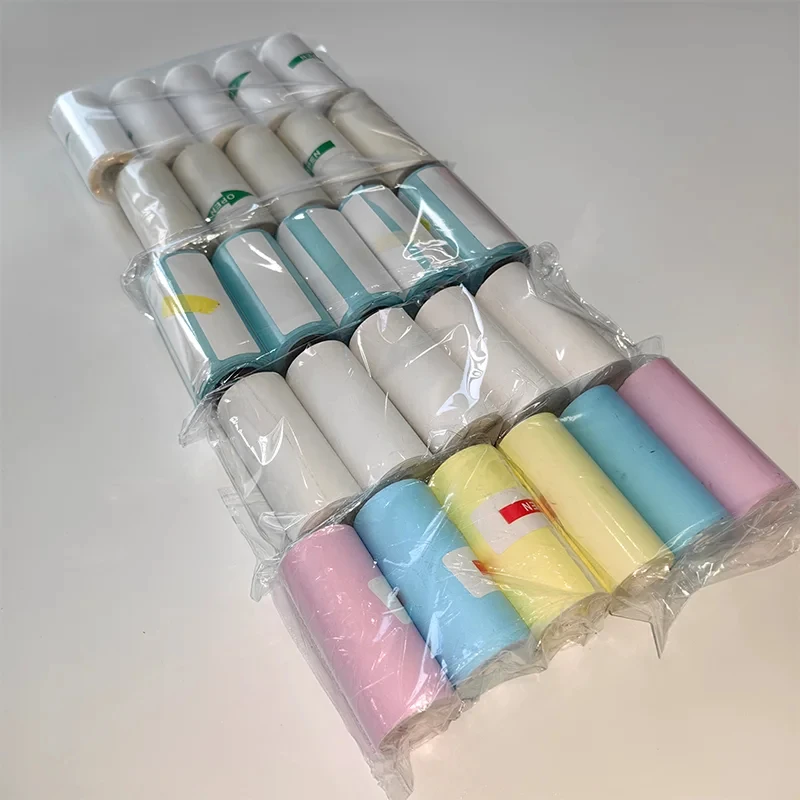 3 Rolls Color Sticker Thermal Paper Label Paper Sticker Photo Papers For PeriPage PAPERANG Poooli 57mm width Photo Printer thermal paper printer sticker paper printing paper thermal paper roll printing label sticker