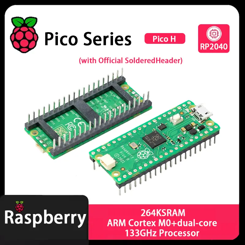 Raspberry Pi Pico Pico 2 Pico W Pico WH Pico H Pico 2 W RP2040 RP2350 Chip with Wireless WiFi Development Board,MciroPython image 3