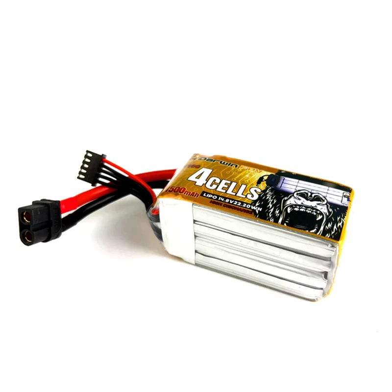Batterie LiPo 14.8V 1500mAh 110C 4S pour RC Drone - Lot de 1/2/4