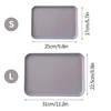Candy Color Wheat Straw Storage Tray Ins Korean Style Rectangle Dining Tray Nordic Fruit Dessert Plate Kitchen Accessories 트레이 6