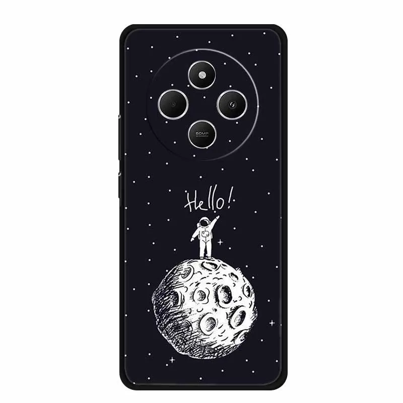 Sleek Black Silicone Shockproof Phone Case - Soft Protective Back Cover