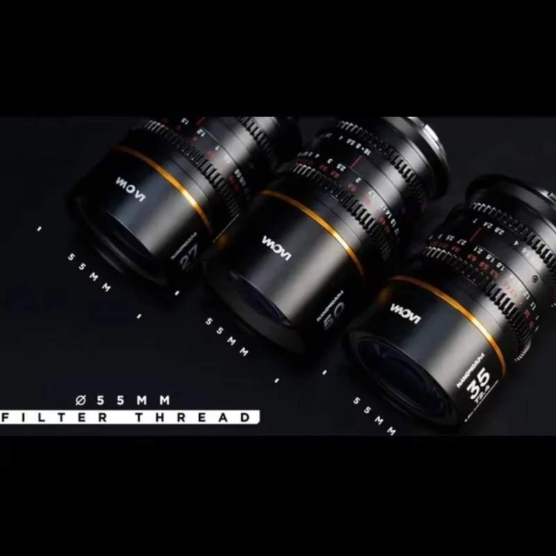 비너스 라오와 나노모프 27mm T2.8 35mm / 50mm T2.4 S35 프라임 1.5x 아나모픽 렌즈 ( E, 후지 X, 캐논 R, DJI DL, L PL 마운트용)