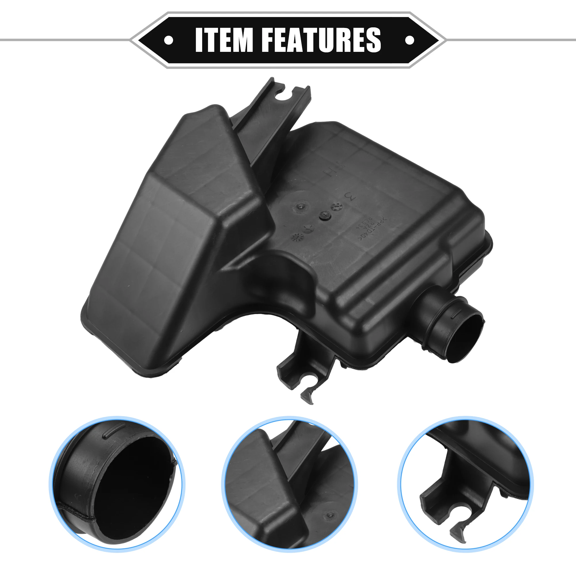 UXCELL Car Air Intake Lower Resonator for Honda CR-V 2007 2008 2009 2.4L No.17230RZA000 Black