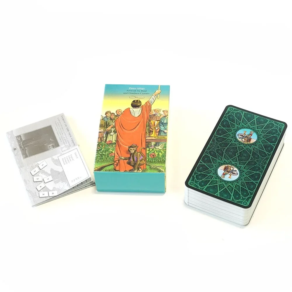10.3*6cm Tarot of New Vision Deck Laser Edition with Guidebook for Beginners edición láser con guía para principiantes 5
