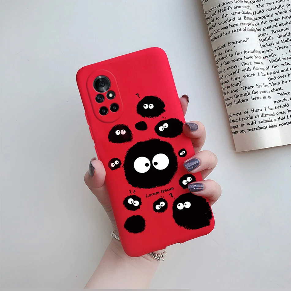 Floral Cat Cartoon Silicone Phone Protector Case - Stylish Back Cover