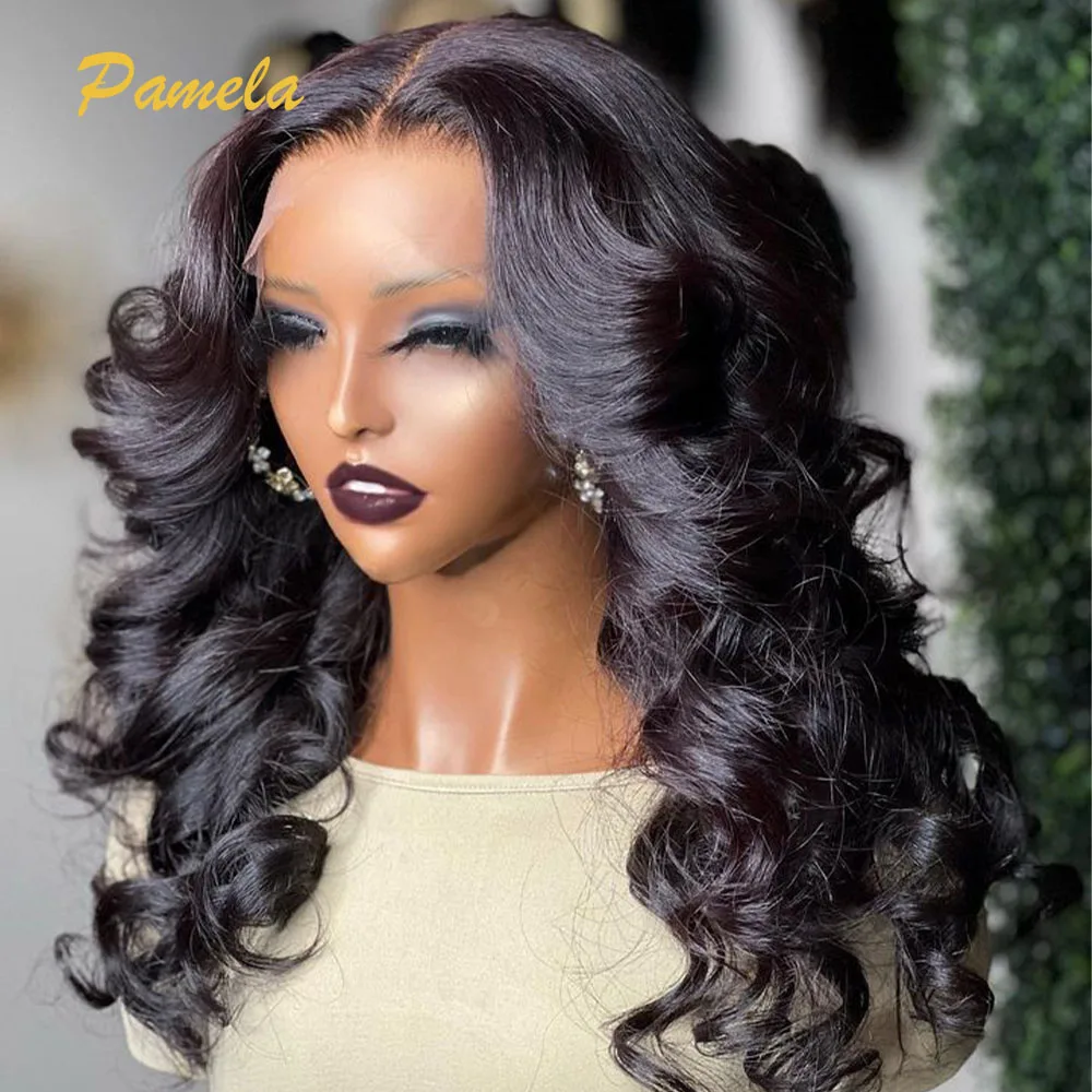 

250% High Density Wear And Go Glueless Wig 4X4 HD Transparent Lace Closure Human Hair Wig 30 Inch Loose Deep Wave Lace Front Wig