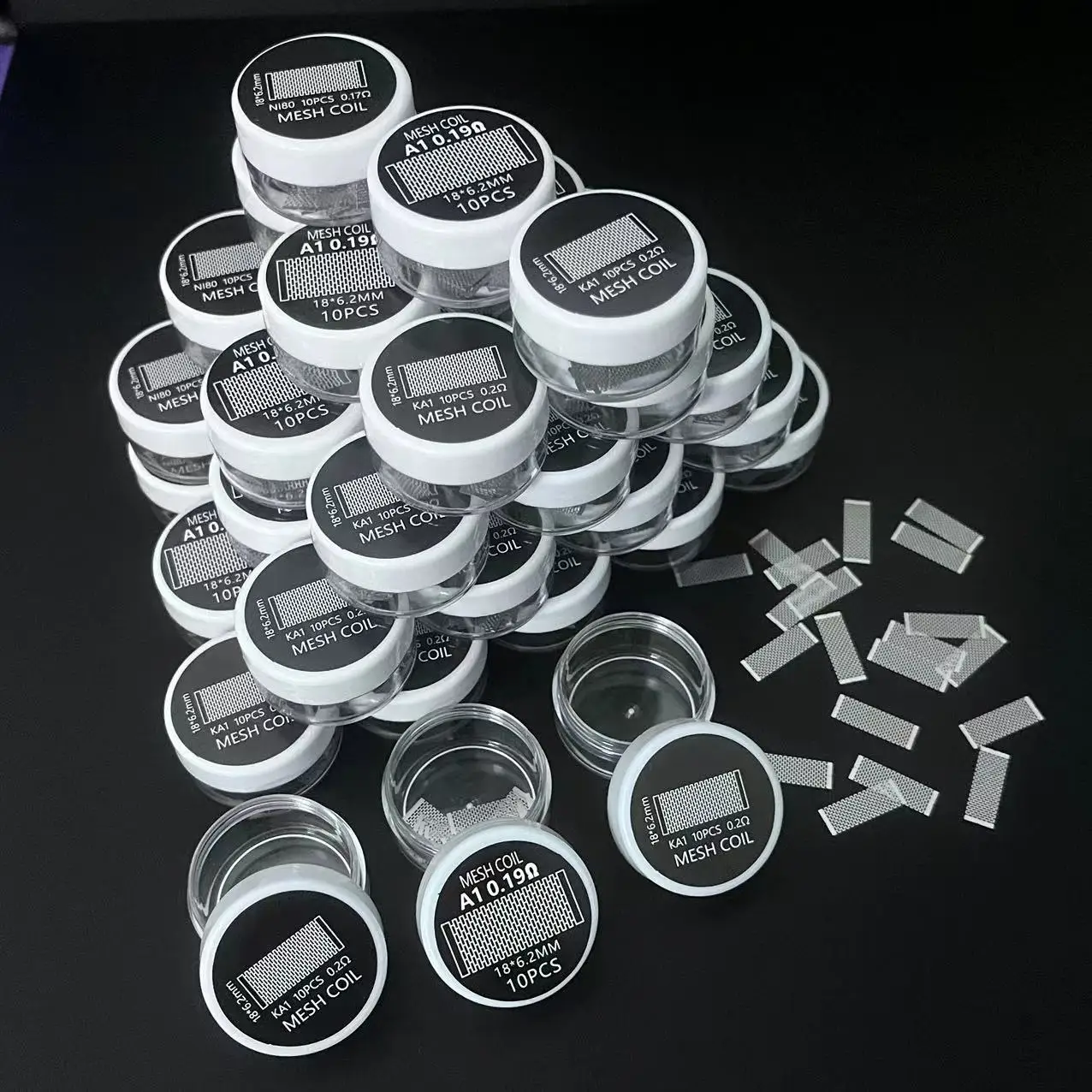 

100/50/30pcs Zeus X Mesh Coil Ni80 0.17ohm KA1 0.190hm 0.20ohm Meshwork Coil 3.5ML 4.5ML Zeus X Straight And Bubble Glass Tube