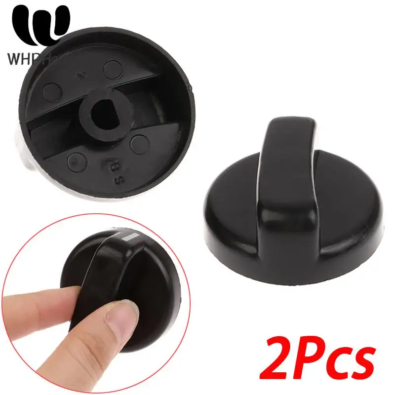 

2PCS 8mm General Plastic Handle Gas Stove Replacement Control Switch Knob Range Oven Knob For Benchtop Burner