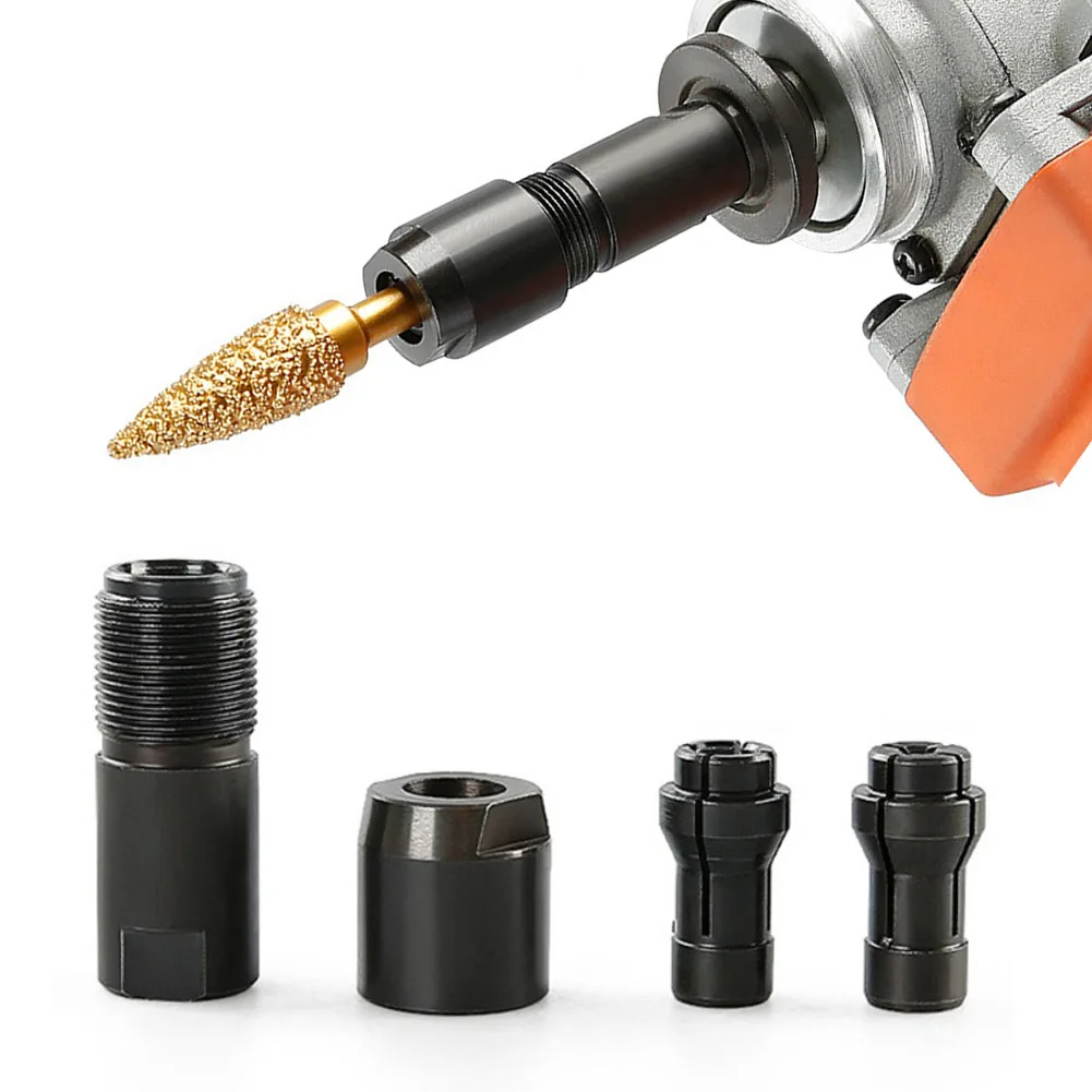 For 100-type Angle Grinder Modified 6/3mm Adapter To Straight Grinder Chuck-M10 Thread Grinding Polishing Cutting Abrasive Tools workpro air die grinder 1 4 inch pneumatic straight die grinder air powered die grinder for grinding cutting polishing ect