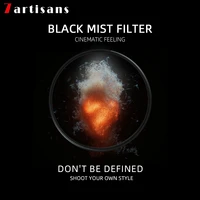 7artisans Camera Lens Pro Black Mist 1/2 1/4 1/8 Filter Ultra Slim Frame Waterproof Optical Glass43/46/49/55/58/62/67/72/77/82mm 1