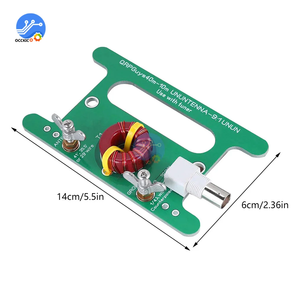 10W Portable 9:1 Balun SDR-Balun Antenna Accessories-SDR Long Cable Kit Long Wire Antenna Board SDR-Receiver Fittings