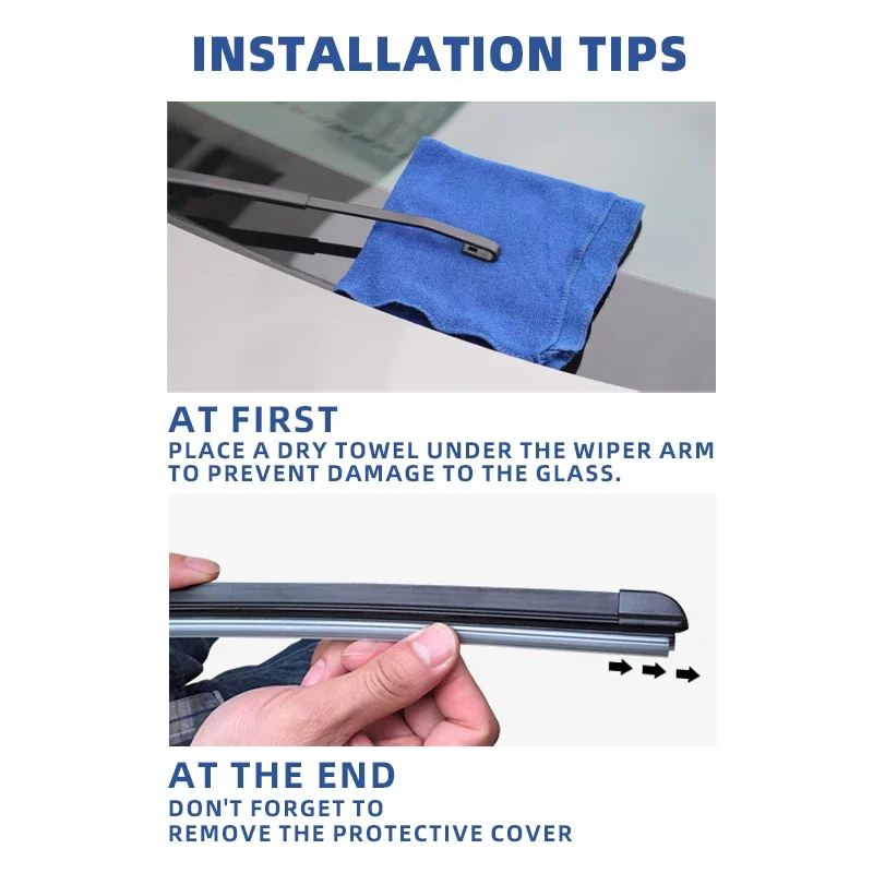 Premium Front & Rear Windshield Wiper Blades - Enhanced Windscreen Accessories