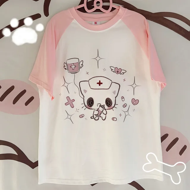 camisetas-kawaii-camiseta-de-sanrio-para-ni-os-camiseta-kawaii-ropa