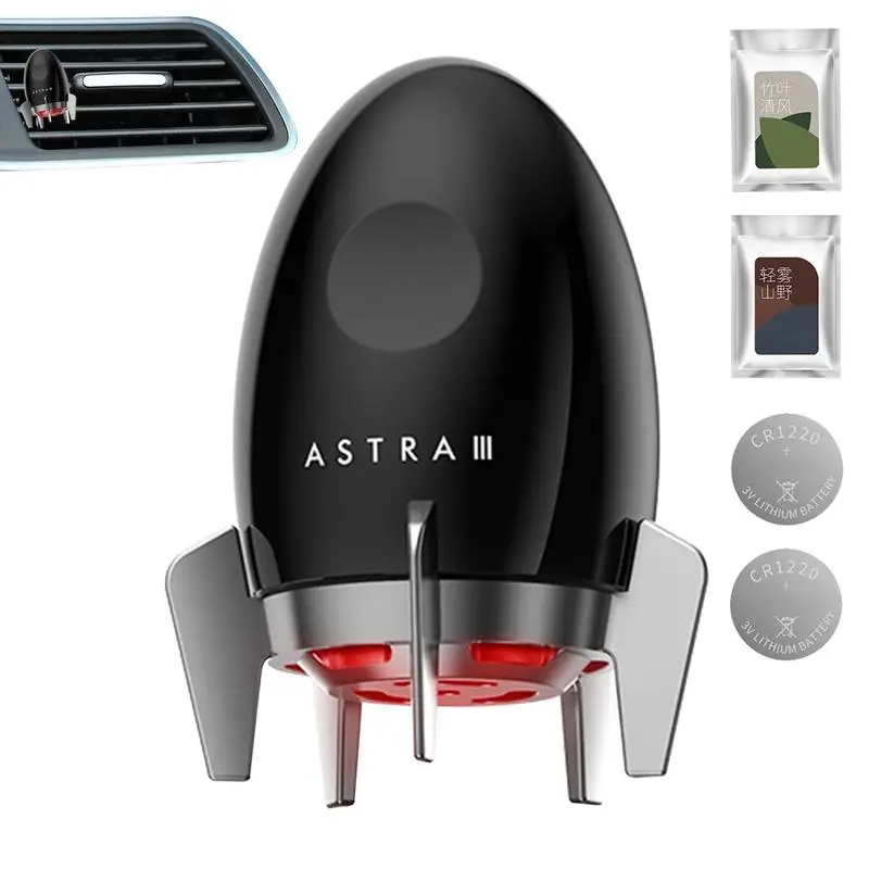 

Car Air Freshener Rocket Shape Fragrance Dashboard Ornament Gentle Aromatherapy Car Perfume Long Lasting Vehicle Purifier Car