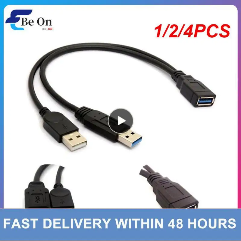 

1/2/4 шт., кабель-удлинитель для передачи данных, 30 см, USB 3,0-USB 3,0 2,0