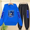 Kids Cartoon & Anime Hooded Sweatshirt + Pants Set – Boys & Girls Sportswear 1