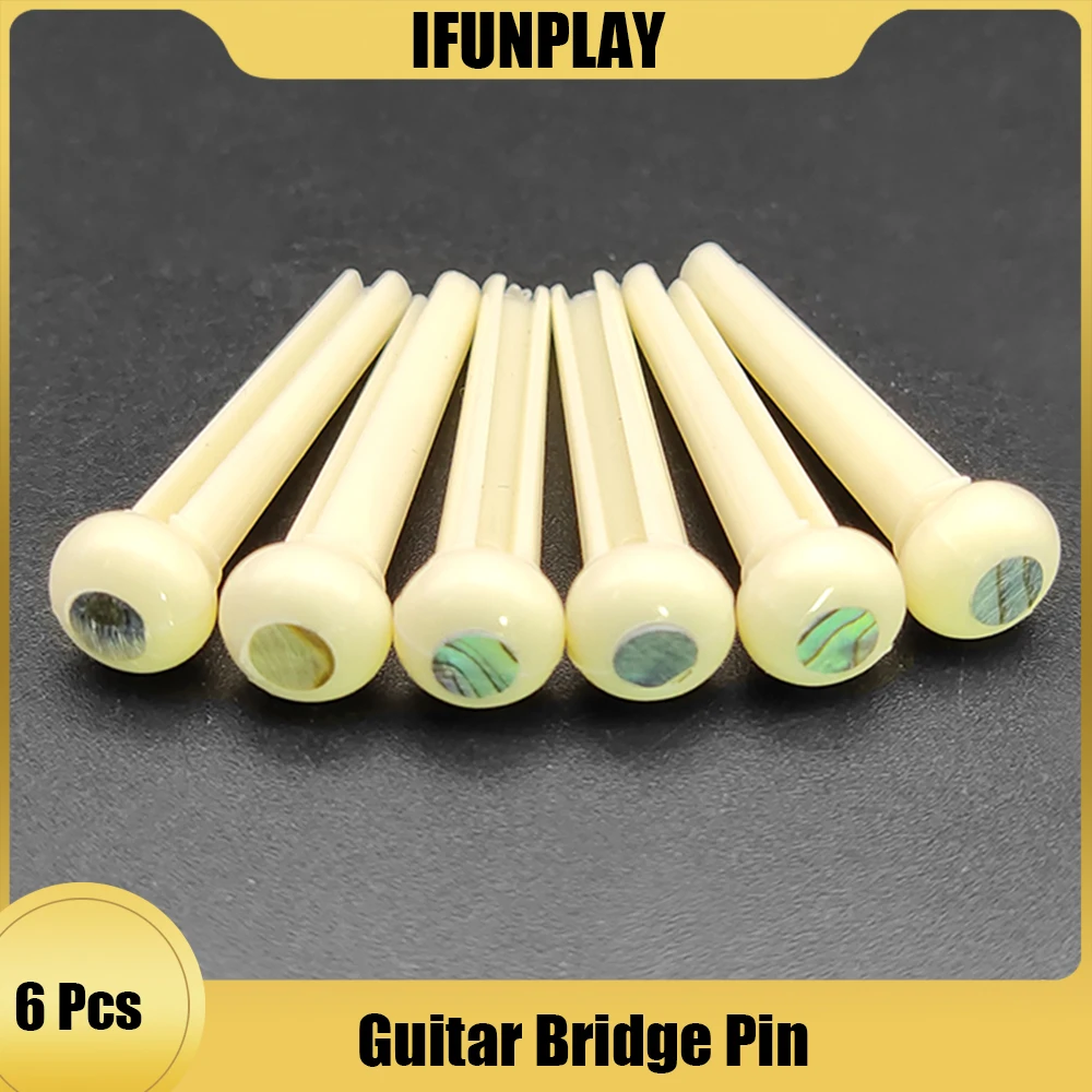 6Pcs Ebony Folk Bridge Pins