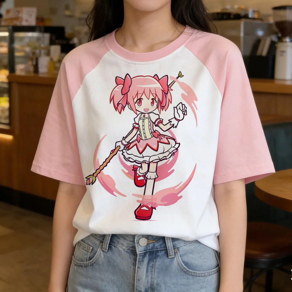 Madoka Magica T-Shirt für Damen, Cutecore Scene, Meme, 2000er, Streetwear, T-Shirt, Japan, 80er, Goth, Alternative, Baddie
