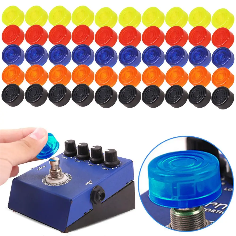 Guitar Accessories Candy Color Amplifiers Knob Toppers Guitar Effect